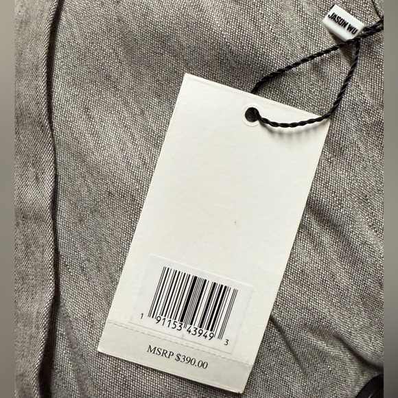 NWT JASON WU- Linen Blazer Wrap Dress Button Front - Picture 2 of 4